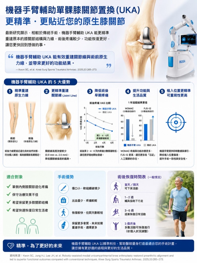 Robotics｜機器手臂帶來的精準是如何延伸到單側膝關節置換術?